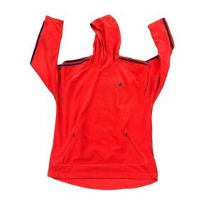 ADIDAS Fleece Jacket Sunburst Orange/Red Large